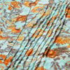 Yellow Teal Polyester Straight Kurta - Image 2