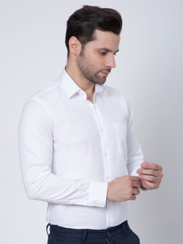 Men's plain white color shirt