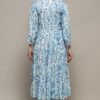 White Cotton Tiered Dress - Image 3