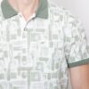 Men Polo Neck All Over Print OLV T-Shirt - Image 2