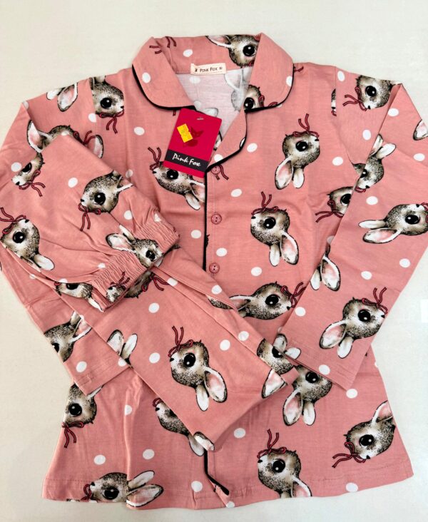 Pink Fox Bunny Dreams Boys' Pajama Set