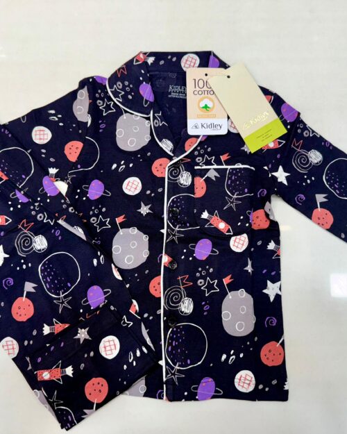 Kidley Galaxy Dreams Cotton Night Suit