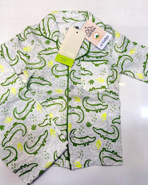 Kidley Croco Fun Cotton Night Suit