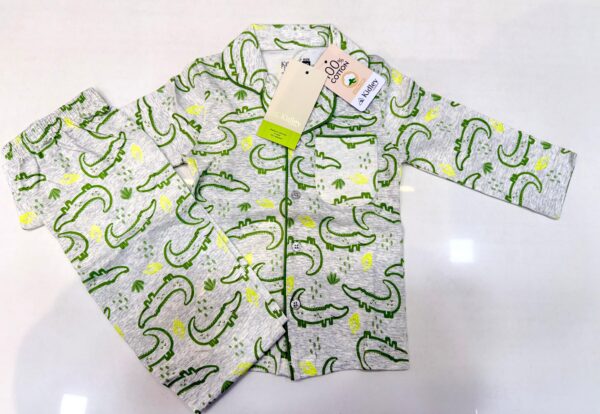 Kidley Croco Fun Cotton Night Suit