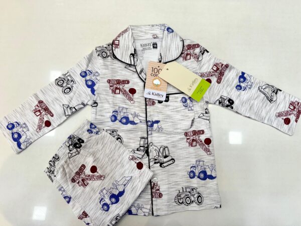 Kidley Construction Craze Cotton Pajama Set