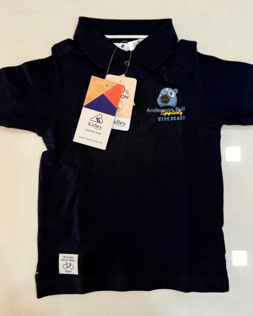 Kidley Navy Hype Beast Polo Tee